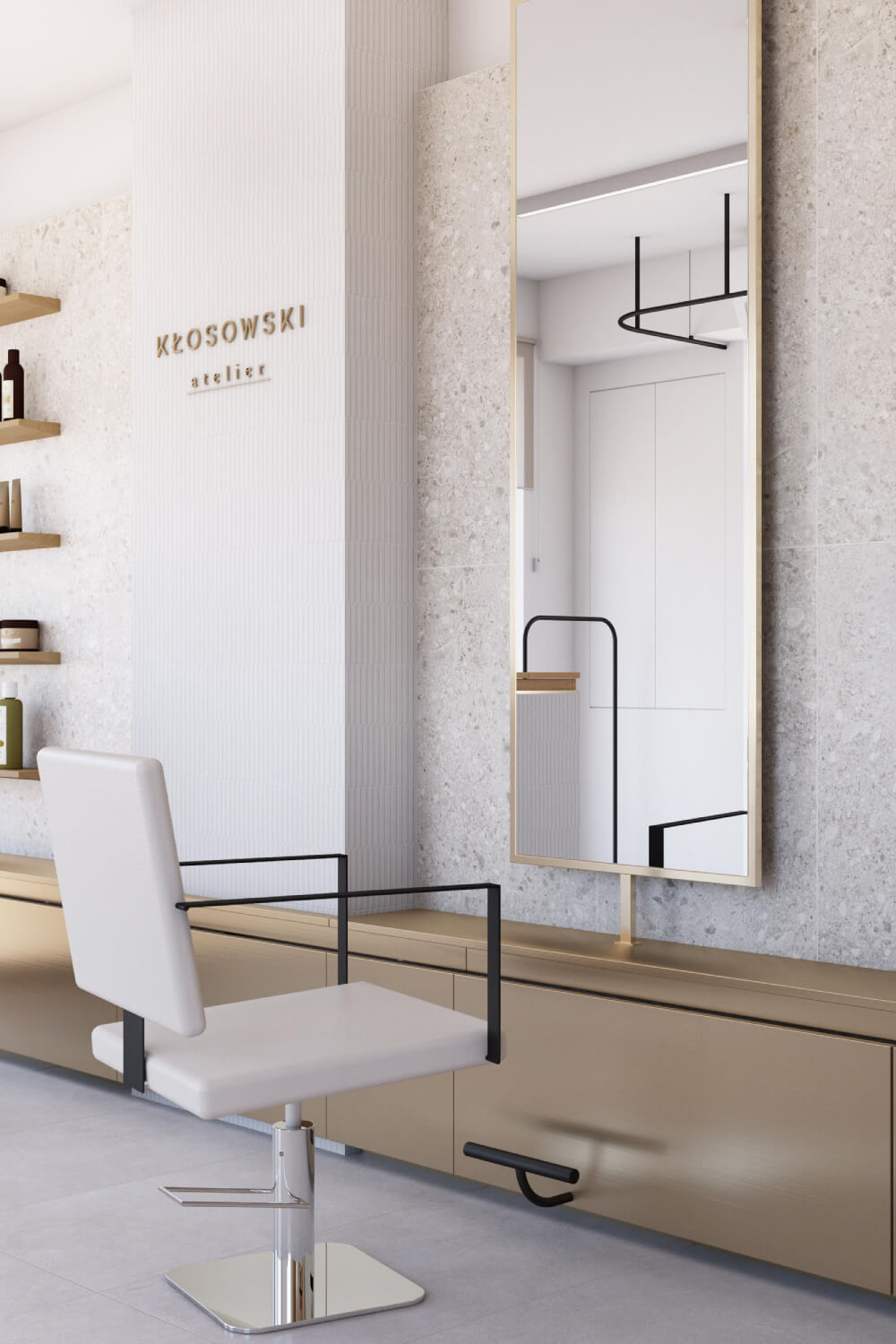 Wizualicja salonu Kłosowski Atelier